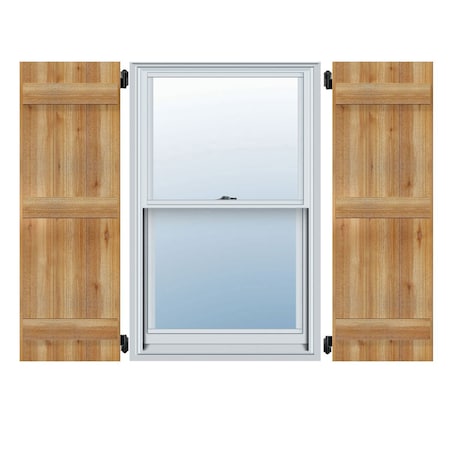 Ekena Millwork Joined Board-n-Batten Shutters, Rough Sawn Western Red Cedar, 21 1/2W x 56H, PR RBJ06S21X056RWR